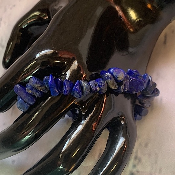 Lapis Lazuli Bracelet • Lapis Jewelry • Handmade Bracelet • TOP SELLER ⭐️ - Picture 5 of 10